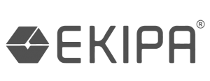 Logo Ekipa gris sur fond transparent